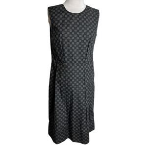 Marni printed poplin sheath dress with pocket Sz 42